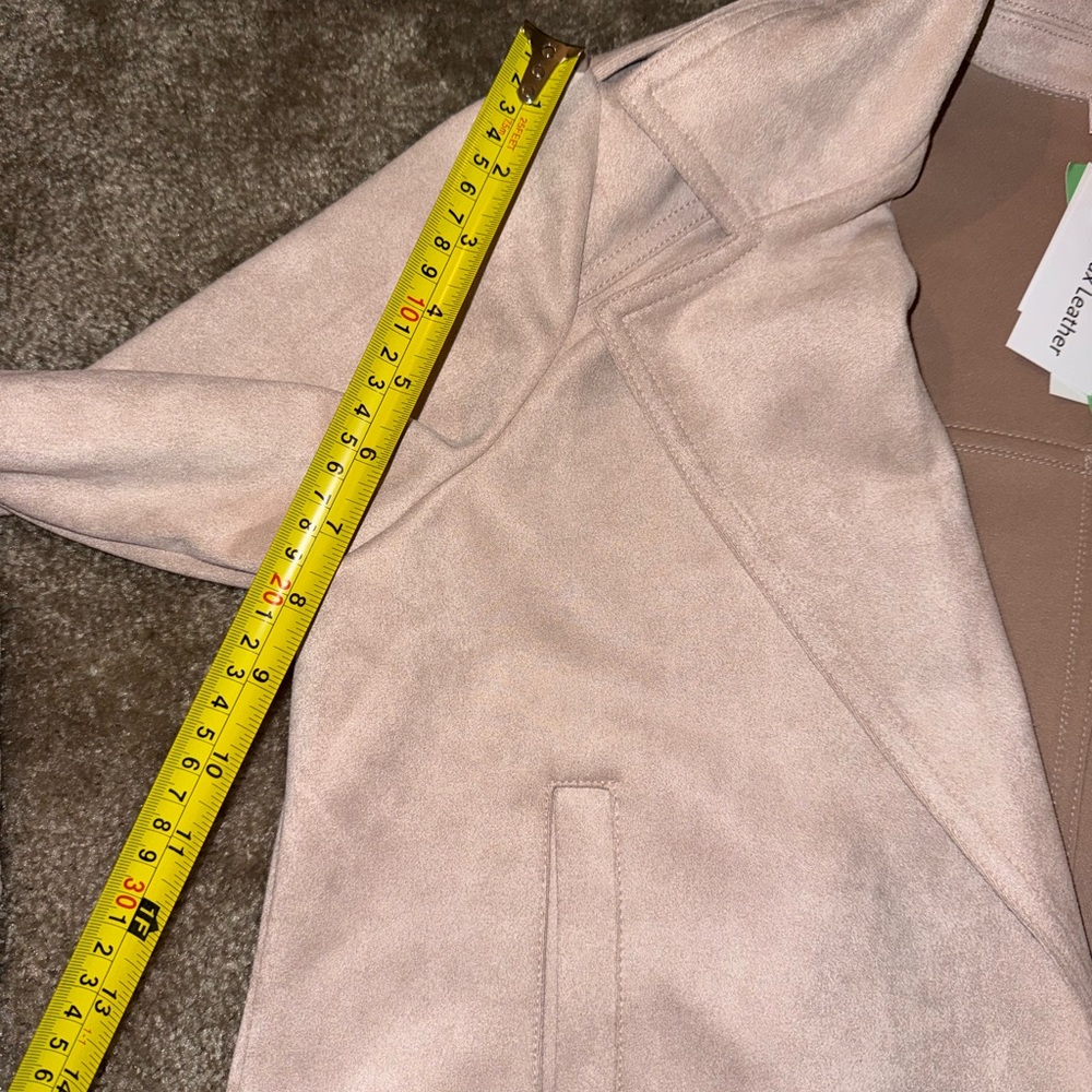 Philosophy Blush Pink Flux Suede Jacket - Picture 3 of 6